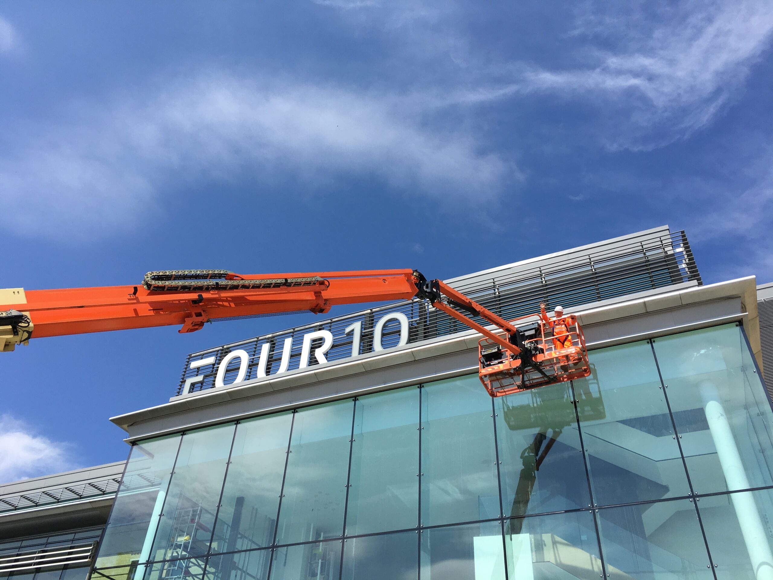 Commercial window cleaning services provided by Countrywide